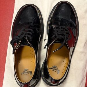 Dr. Martens Black Patent Leather Flats